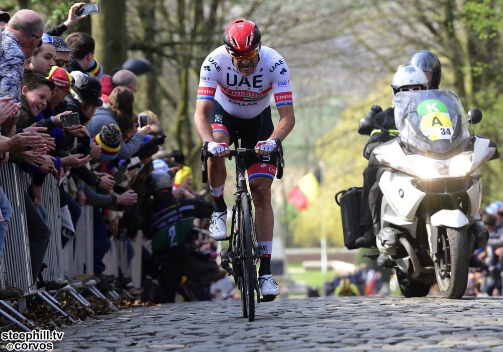 Wevelgem - Belgium - wielrennen - cycling - cyclisme - radsport -  KRISTOFF Alexander (NOR) of UAE TEAM EMIRATES pictured during Gent-Wevelgem In Flanders Fields a one day race from Gent to Wevelgem - photo NV/PN/Cor Vos © 2019